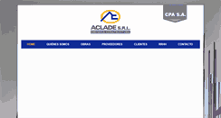 Desktop Screenshot of acladesrl.com.ar